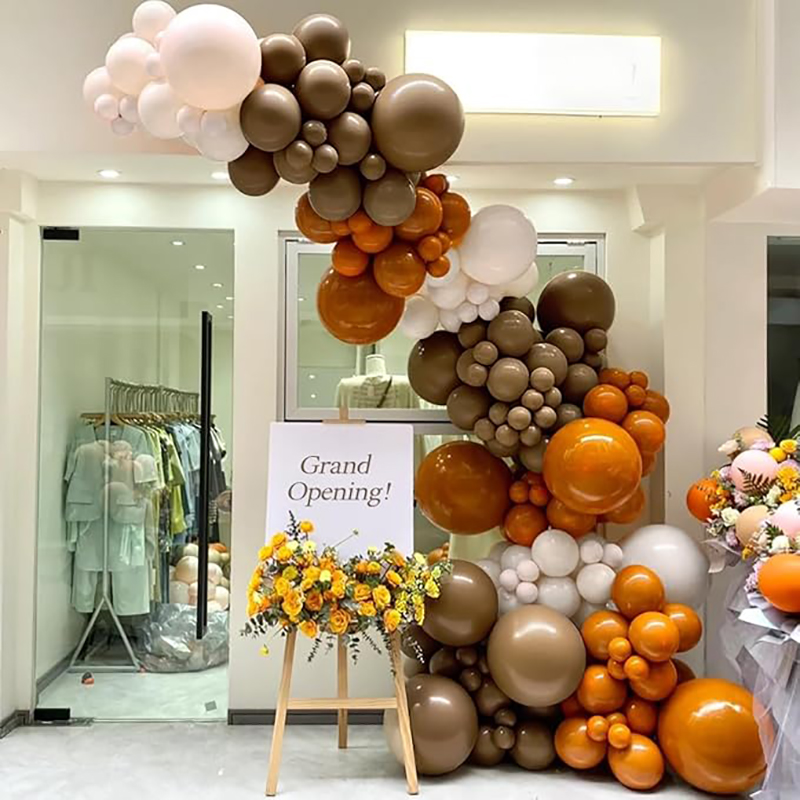 100-180 Pcs Balloon Arch Garland Kit, Sage Green Gold Brown Orange Balloon Set for Baby Shower, Birthday, Wedding, Grand Opening Party Decorations, Retro Boho Balloon Backdrop Clearance.