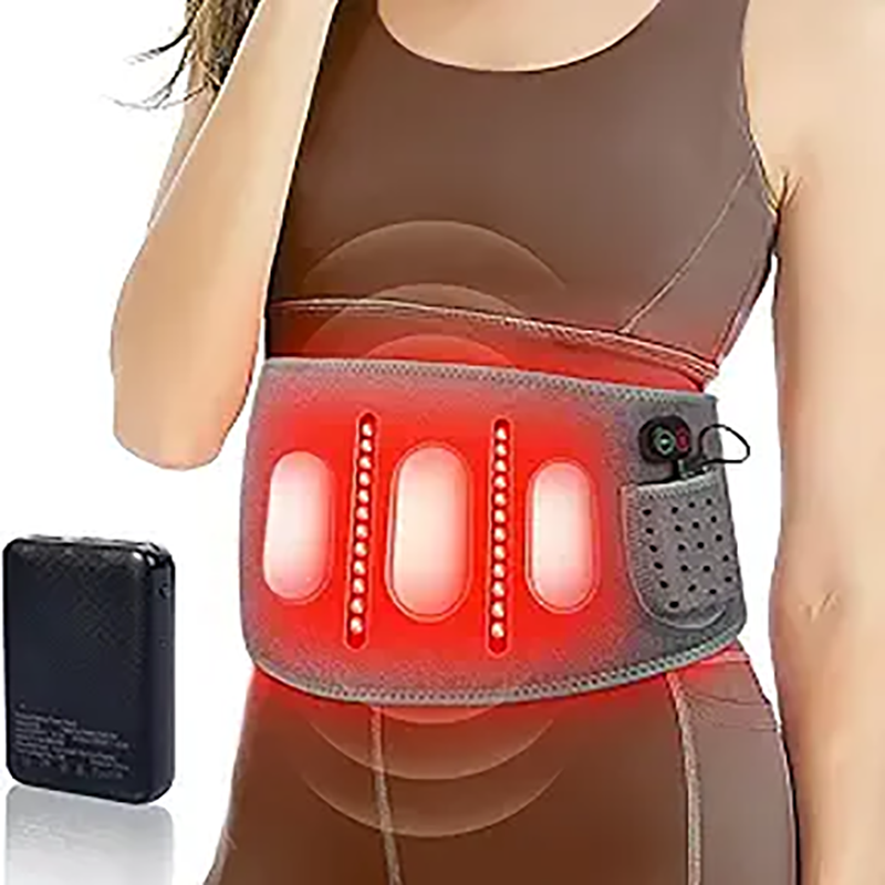 Heating Pad for Back Pain Relief, 8000mAh Portable Power Supply 60 Inchs Heating Pads for Cramps with Extended Belt,Soft and Skin Friendly Material Heat Belly Wrap Belt with Vibration Massage