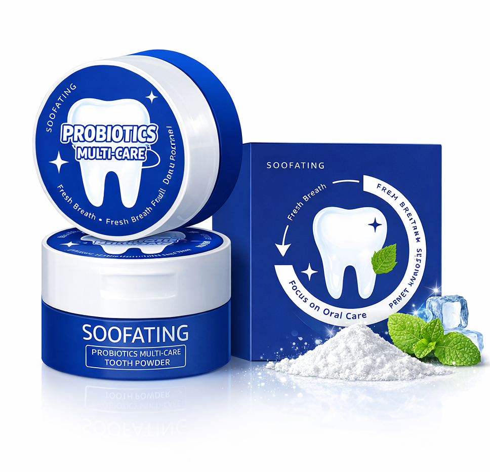 Probiotics Multi-Care Tooth Powder for Fresh Breath & Oral Care - Wholesale Liquidation Special Bulk Deal.
