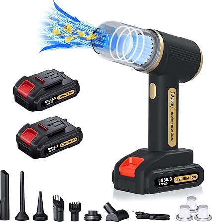 Handheld Cordless Rechargeable Car Vacuum Cleaner: 23000 Pa, 4-in-1